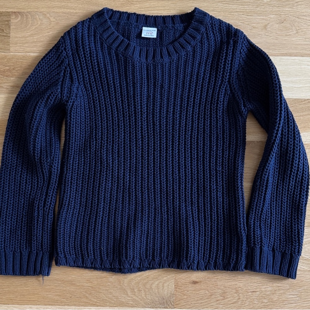 Polarn O. Pyret Deep Blue Crew Neck Sweater